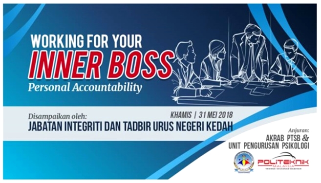 Kursus Working For Your Inner Boss Personal Accountability 20181