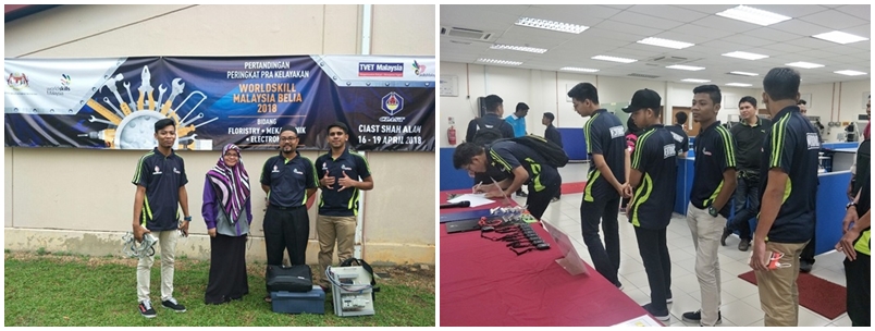 Pertandingan Pra Kelayakan Worldskills Malaysia Belia Bidang Mekatronik 2018 JKM PTSB1 